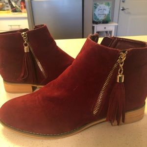 Forever 21 tassel ankle boots